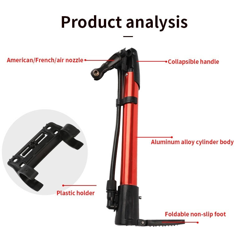 Bomba De Aire Bicicleta Portatil Inflador Tripa Cauchos