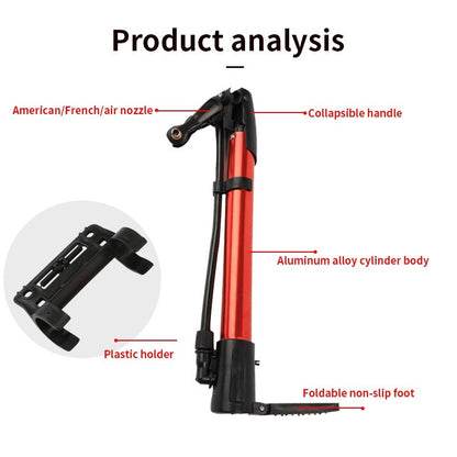 Bomba De Aire Bicicleta Portatil Inflador Tripa Cauchos