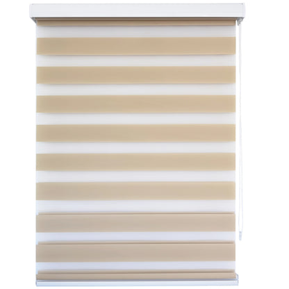 Persiana Tipo Cebra Beige Roller 2 X 1.80 Cenefa 6cm