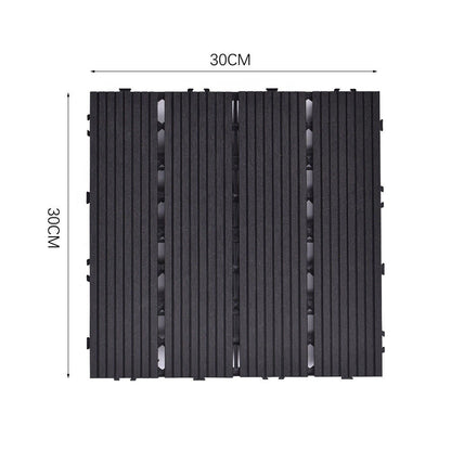 Pisos Deck Modular Para Exteriores Wpc (1 Lamina 30 X 30cm)