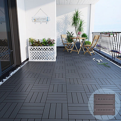 Pisos Deck Modular Para Exteriores Wpc (Lamina 30 X 30cm) Caja0.54