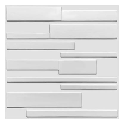 Panel Lámina Pvc Decorativo 3d Plástico Bloques 50x50
