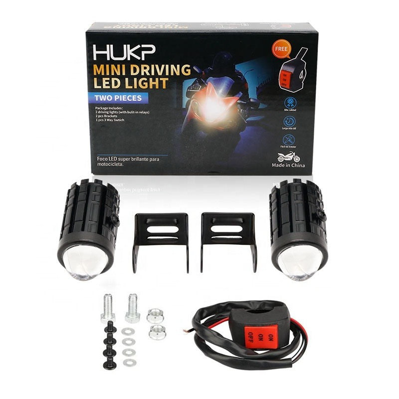 Faros Led Ojo De Angel Luz Blanca Y Amarilla Con Interruptor