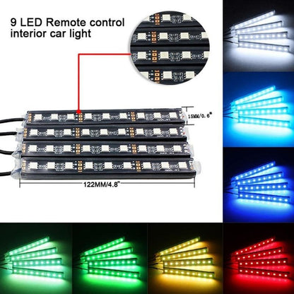 Kit Luces Led Rgb 5050 Multicolor Para Interior De Carros