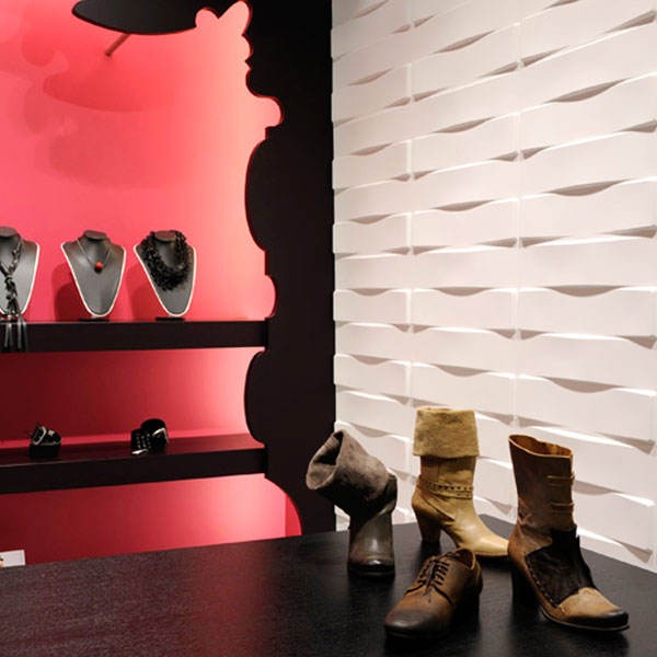 Panel Lámina Pvc Decorativo 3d Plástico Contorno 50x50