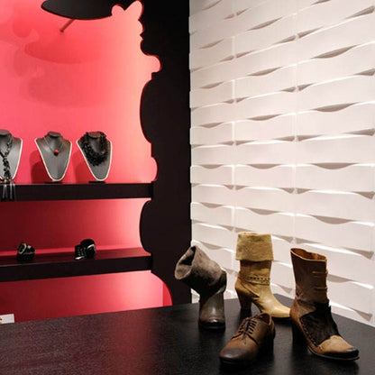 Panel Lámina Pvc Decorativo 3d Plástico Contorno 50x50