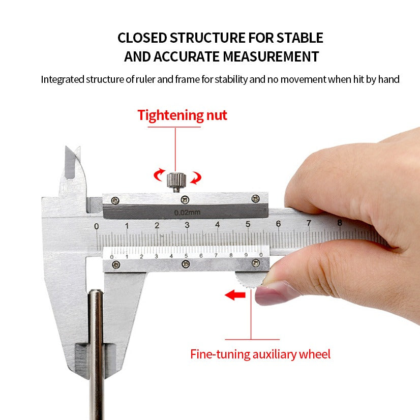 Calibrador Vernier Acero Inoxidable Alta Calidad 15cm