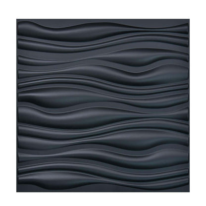 Lámina Panel 3d Decorativo Moderno 50x50 Negro
