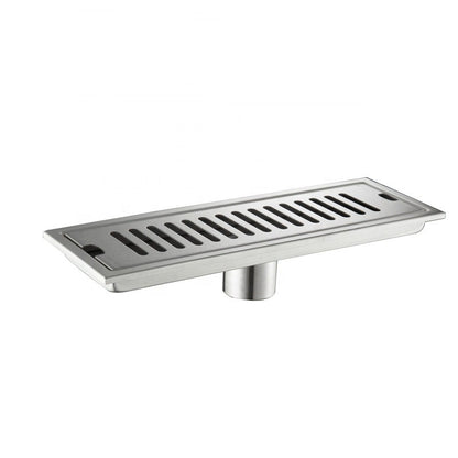 Rejilla Centro Piso Desagüe Drenaje Rectangular 20 X 10 Cm