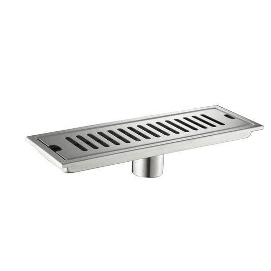 Rejilla Centro Piso Desagüe Drenaje Rectangular 20 X 10 Cm