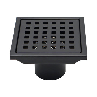 Desagüe Rejilla Centro Piso Cuadrada Anti Olor 10X10cm Acero