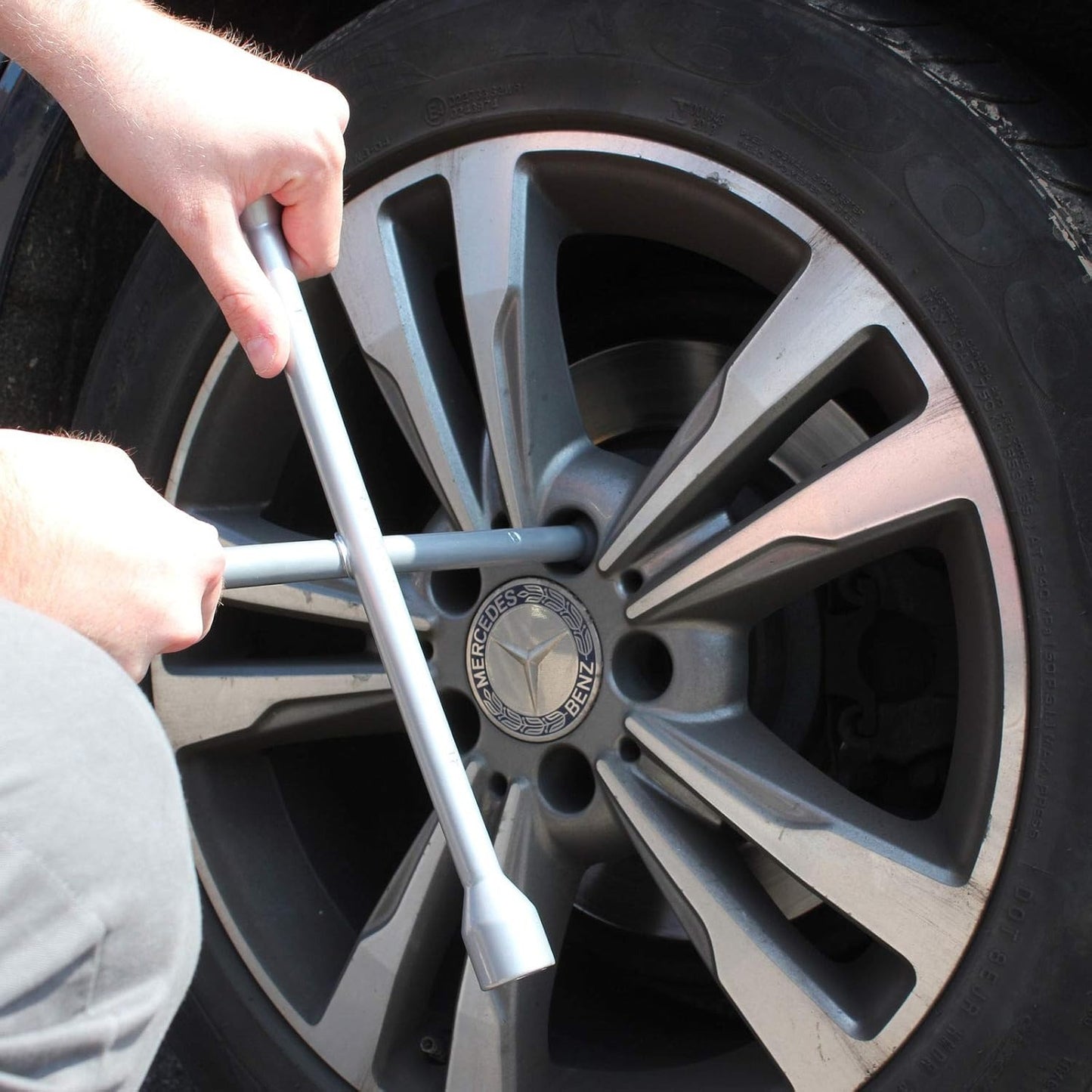 Llave Cruz 14 Pulgadas De Vehículo 17 19 21 23mm