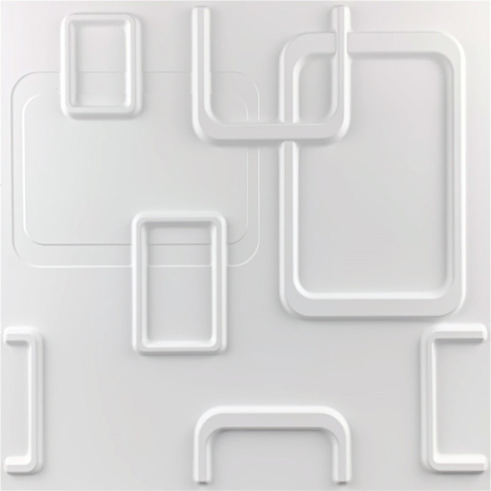 Panel Lámina Pvc Decorativo 3d Plástico 50x50