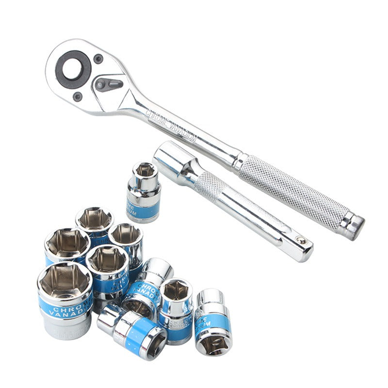 Juego De Ratchet Y Dados Set 12 Piezas 1/2 Pulgada Milimétricos