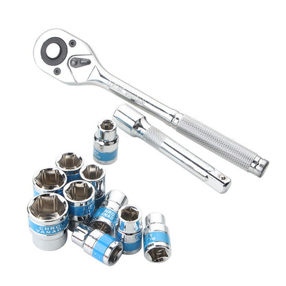 Juego De Ratchet Y Dados Set 12 Piezas 1/2 Pulgada Milimétricos