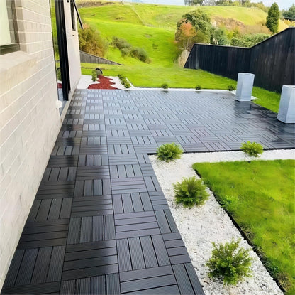 Pisos Deck Modular Para Exteriores Wpc (1 Lamina 30 X 30cm)