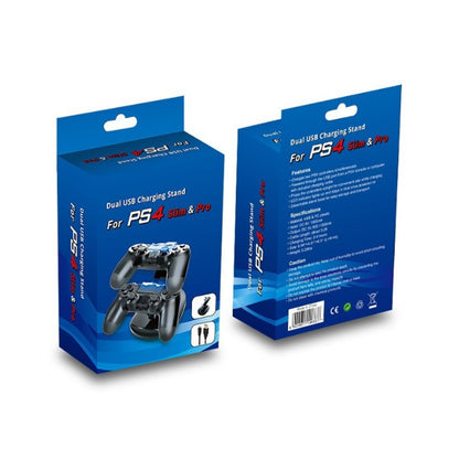 Base Carga Dual Controles Sony Play Ps4 Cargador Juegos Niño