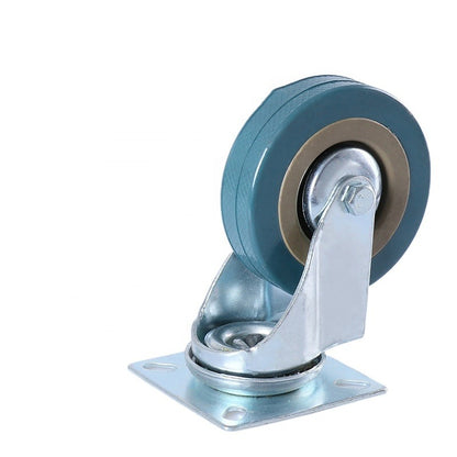 Rueda Giratoria o Loca De Goma Con Base 3"