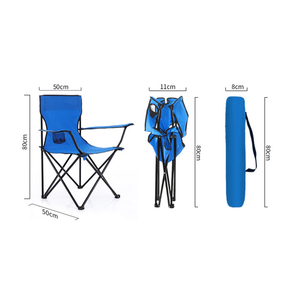 Silla Playera Grande Plegable Playa Camping Porta Vaso