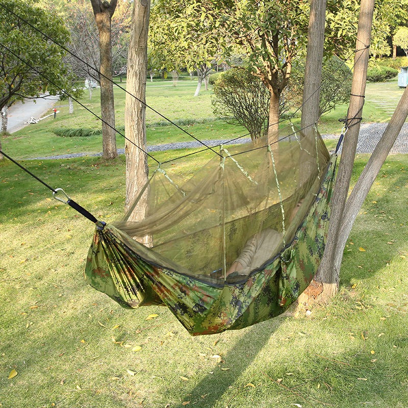 Hamaca Portátil Acampar Camping Con Mosquitero