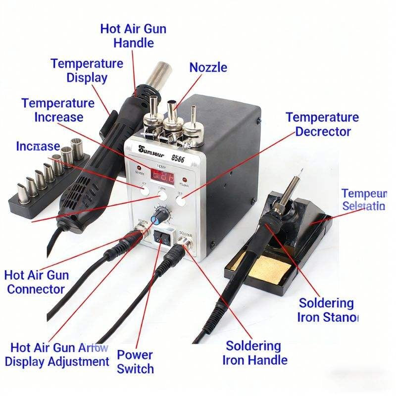 Estacion De Calor Y Soldadura 2 En 1 700w