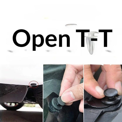 100 Broches Clip Grapa Tornillo Plástico Tapicería Carro