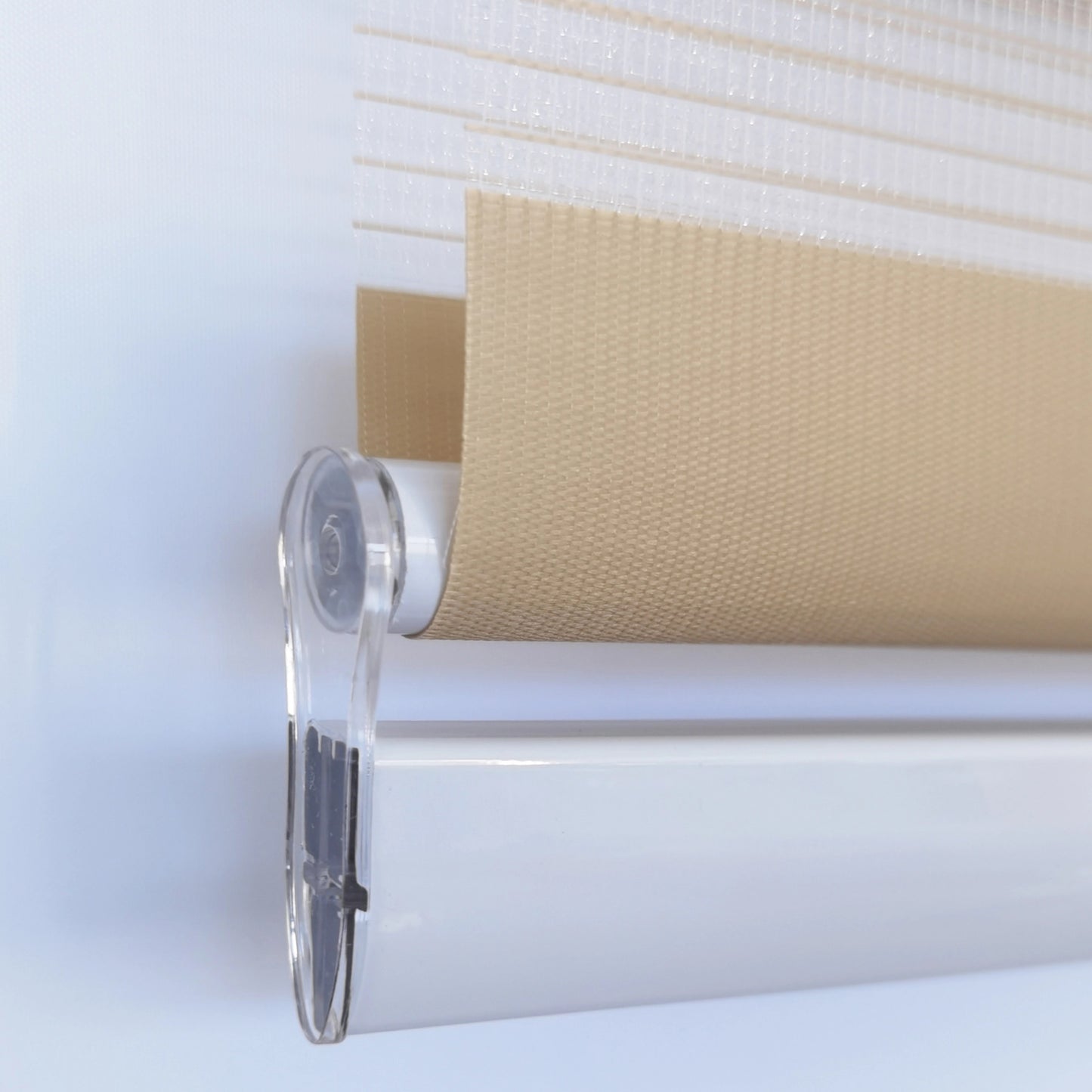 Persiana Tipo Cebra Beige Roller 2 X 1.80 Cenefa 6cm