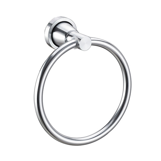 Toallero Porta Toallas De Mano Redondo Acero Inoxidable Plateado