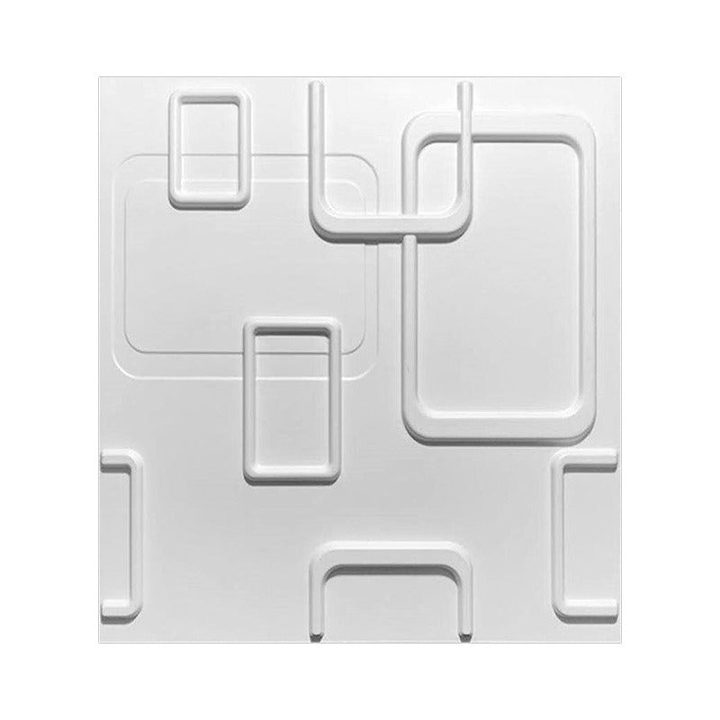 Panel Lámina Pvc Decorativo 3d Plástico 50x50