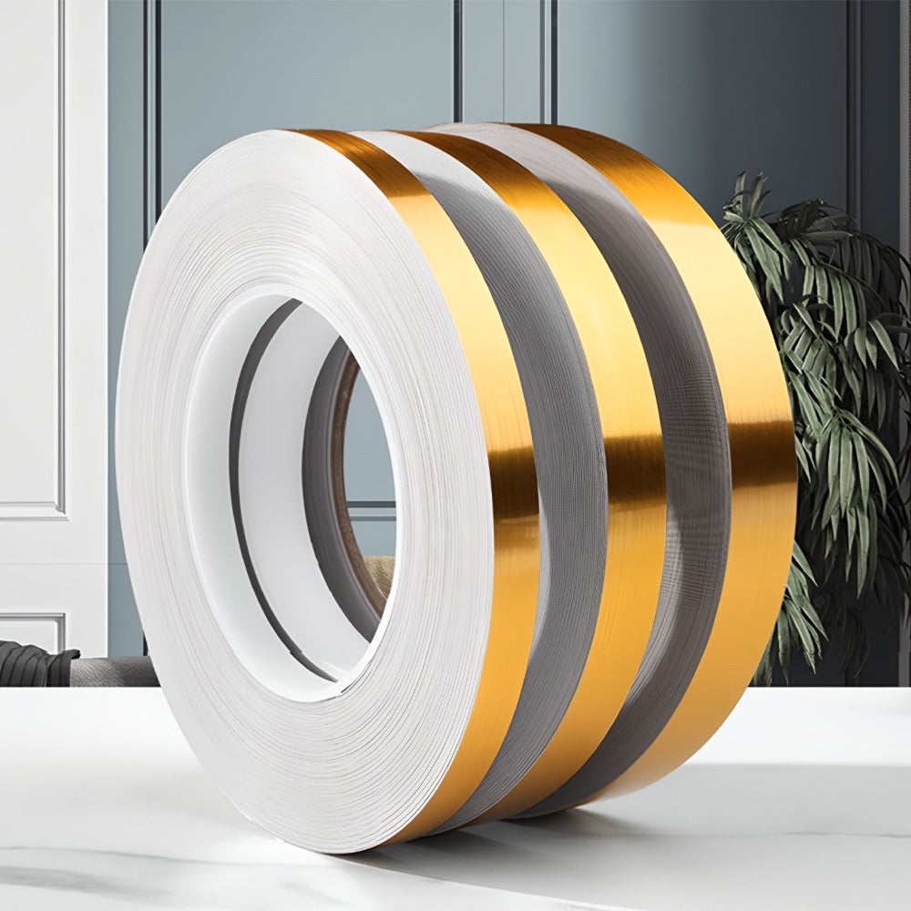 Cinta Decorativa Autoadhesiva 50mtrs Para Pared Dorada