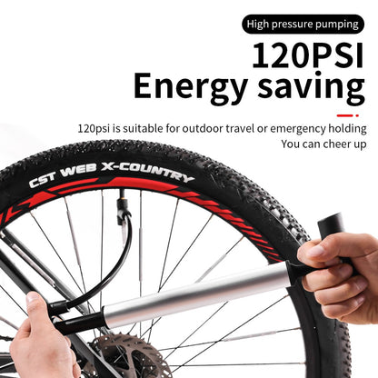 Bomba De Aire Bicicleta Portatil Inflador Tripa Cauchos