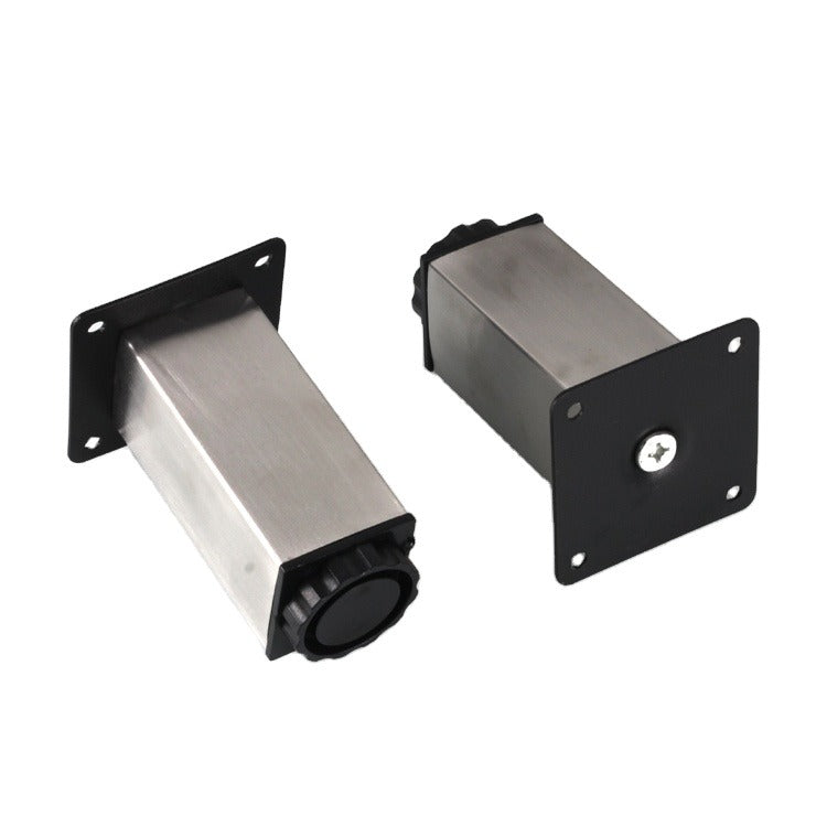 Pata Cuadrada Ajustable Para Muebles Acero Inoxidable