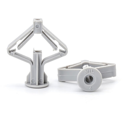 Kit 50 Piezas Ramplug Mariposa  con Tornillos Para Drywall