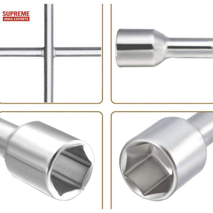 Llave Cruz 14 Pulgadas De Vehículo 17 19 21 23mm