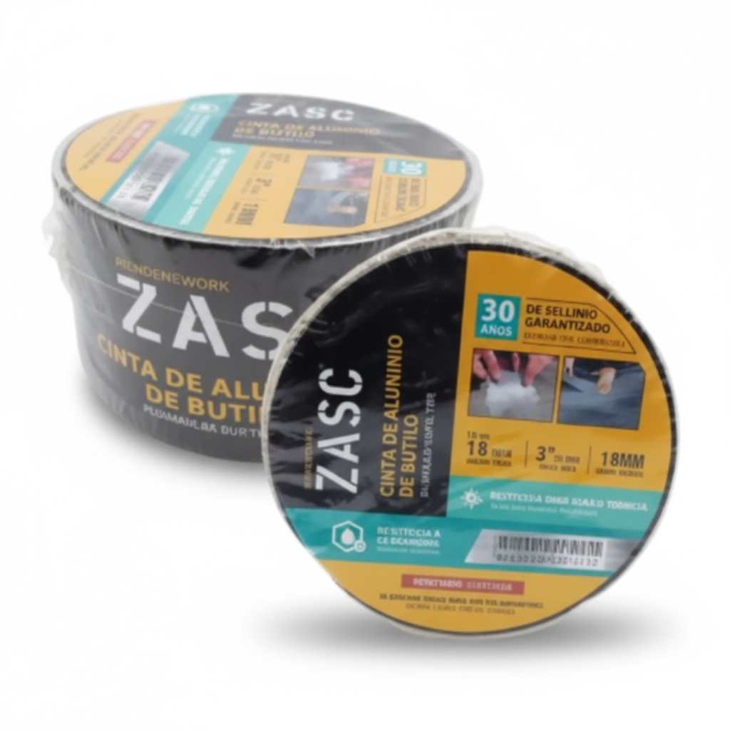 Cinta aluminio ZASC fondo blanco