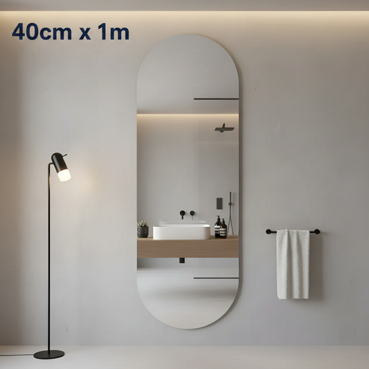 Espejo Autoadhesivo Acrilico Flexible Pared Baño 40cmX1m