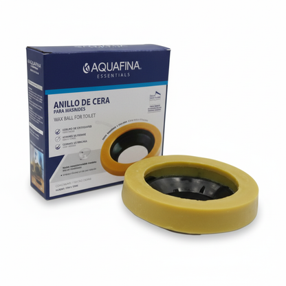 Anillo de cera Aquafin para poceta 3-4 pulgadas - Imagen profesional mejorada
