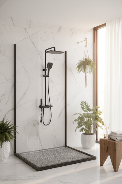 Baño de Lujo Moderno con Set Instalado