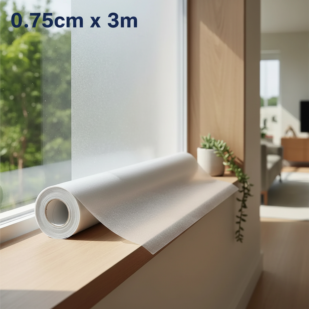 Papel Vinil Esmerilado Para Vidrios 07.5cmx3m Importado