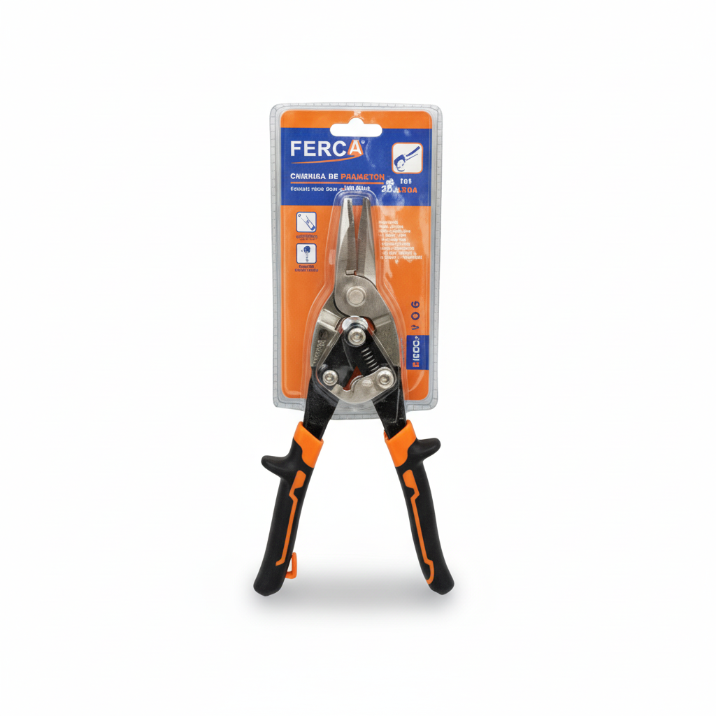 Tijera De Acero Aviador Hojalatero Corta Lámina 25 Cm Recta