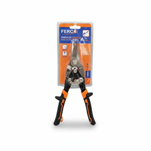 Tijera De Acero Aviador Hojalatero Corta Lámina 25 Cm Recta