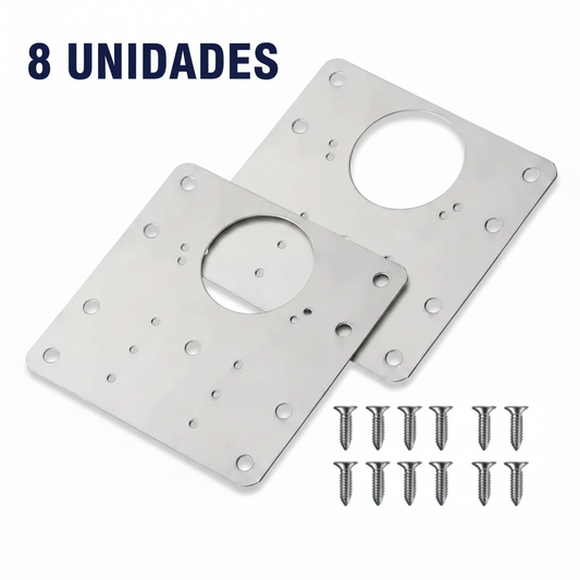 Placa Reparación Soporte Base Bisagra Acero