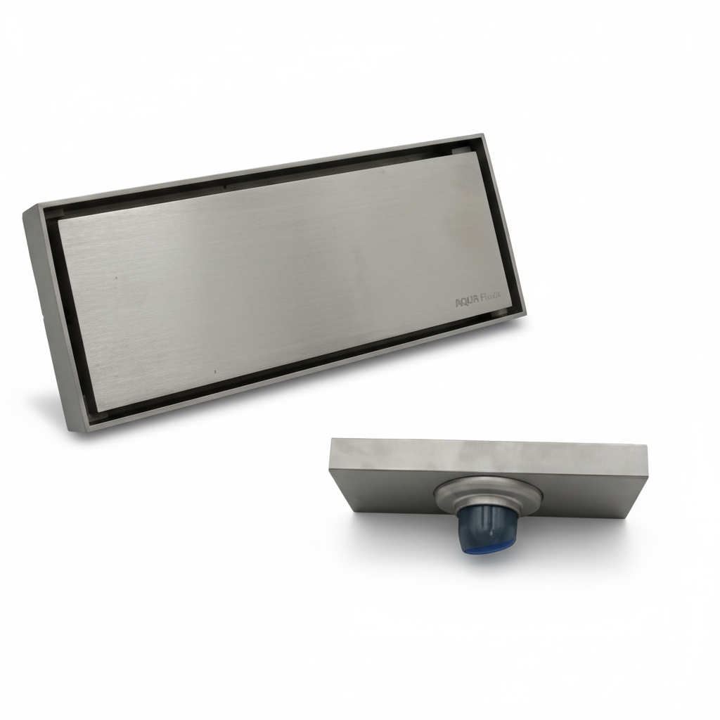 Rejilla Desague Centro Piso 20 x 8 cm Acero Inoxidable