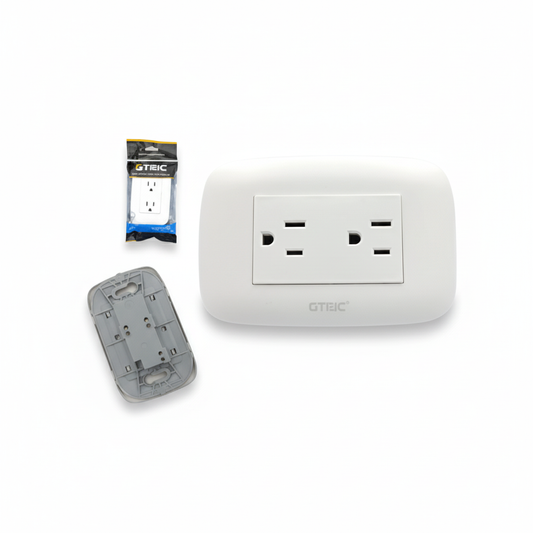 Tomacorriente GTEC con componentes